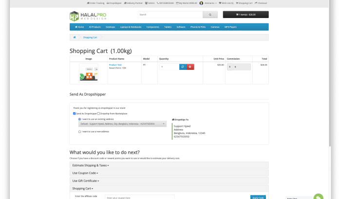 Dropshipper Registration and Management OpenCart