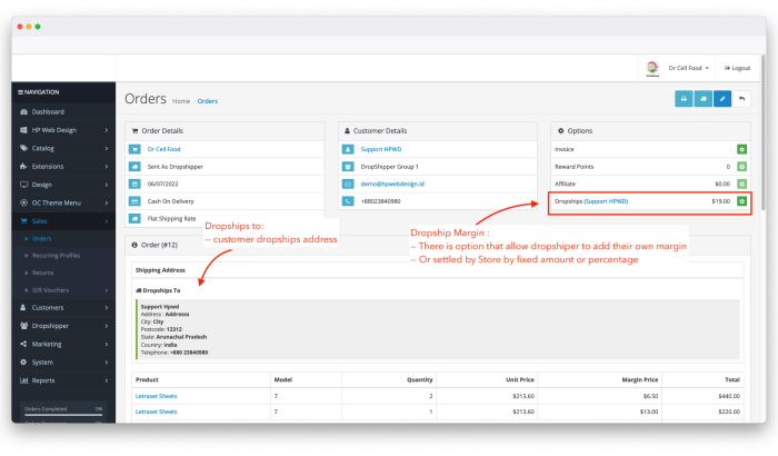 Dropshipper Registration and Management OpenCart