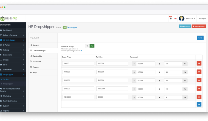 Dropshipper Registration and Management OpenCart