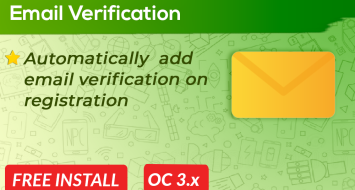 Email Verification OpenCart Email Verification OpenCart
