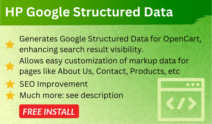 HP Google Structured Data OpenCart