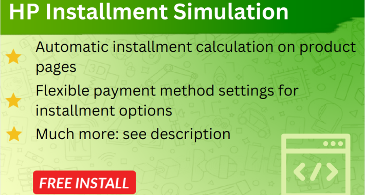 HP Bank Installment Simulation OpenCart