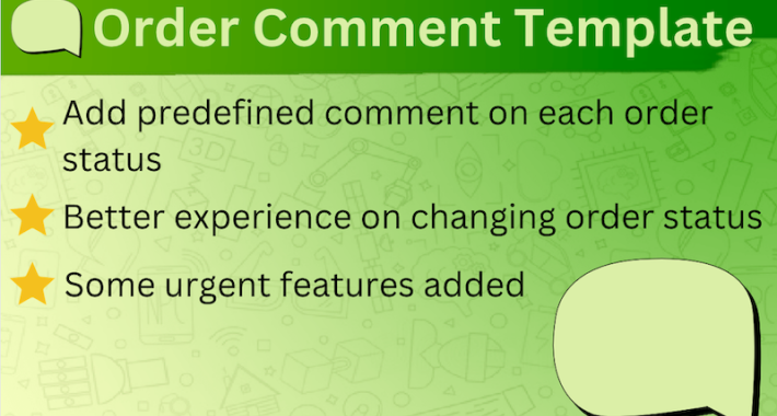 HP Order Comment Template OpenCart