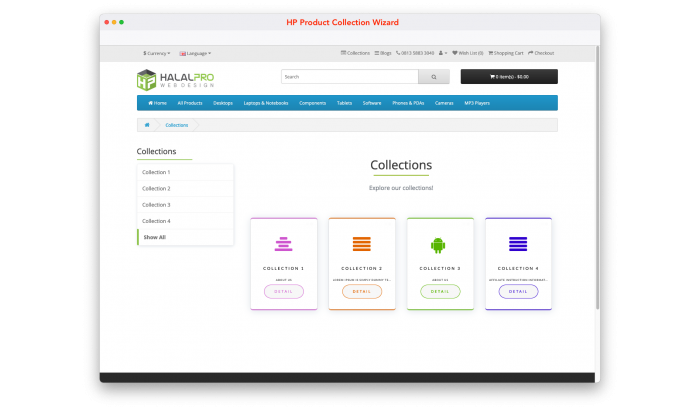 Product Category Collection OpenCart