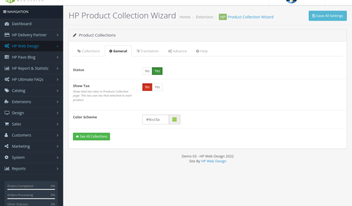 Product Category Collection OpenCart