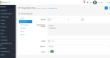 HP Payment/Checkout Fee OpenCart HP Payment/Checkout Fee OpenCart