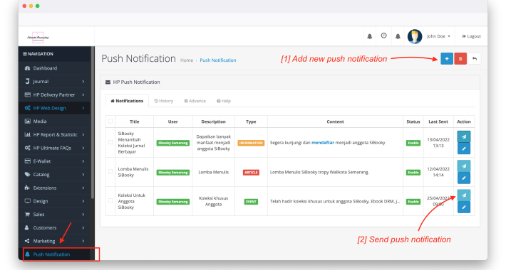 Firebase Push Notification OpenCart