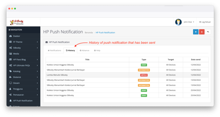 Firebase Push Notification OpenCart