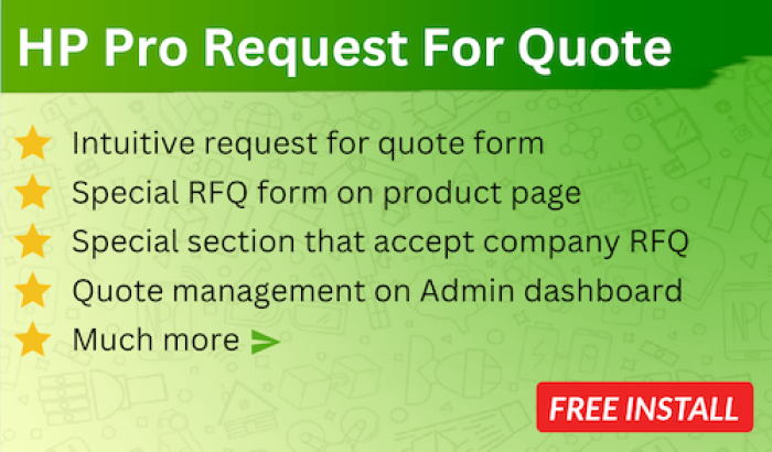 HP Pro Request for Quote OpenCart