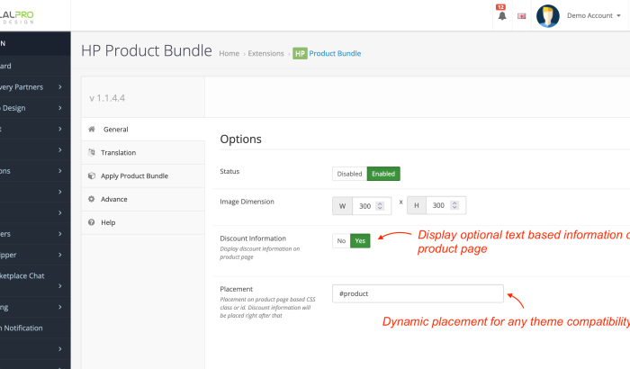 Product Bundle OpenCart