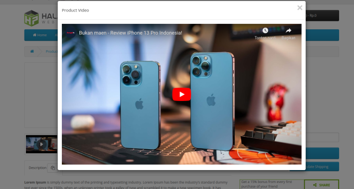 HP Youtube Product Video OpenCart HP Youtube Product Video OpenCart