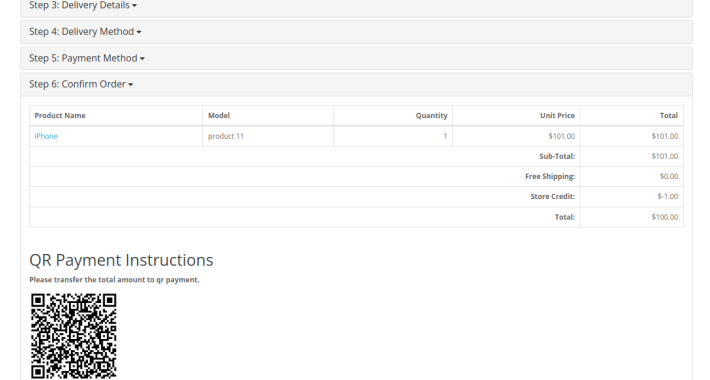 HP QR Payment and Crypto Transfer OpenCart