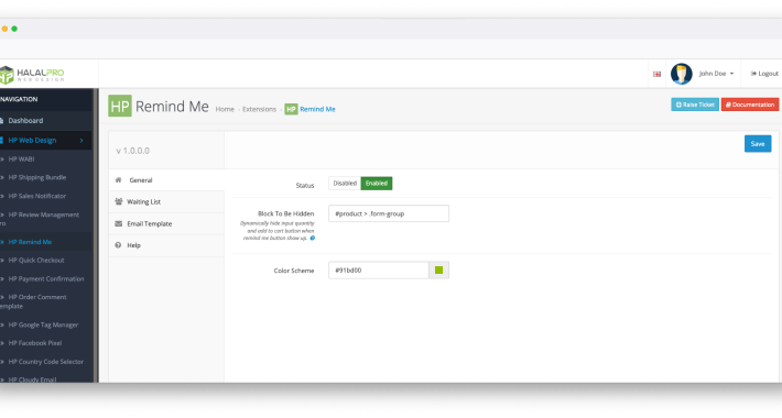 Remind/Notify when product available OpenCart