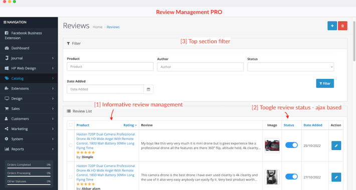 HP Product Review Pro OpenCart HP Product Review Pro OpenCart