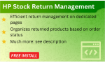 HP Stock Return Management OpenCart