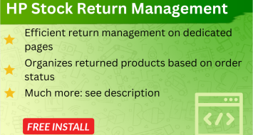 HP Stock Return Management OpenCart HP Stock Return Management OpenCart