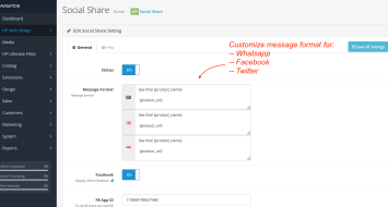 Social Share Links OpenCart Social Share Links OpenCart