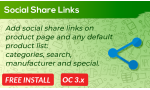 Social Share Links OpenCart