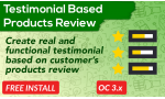 Testimonial Based Review Extension OpenCart