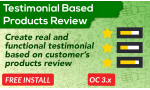 Testimonial Based Review Extension OpenCart